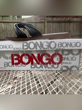 BONGO Black Braided Strap Slide with Brown Footbed